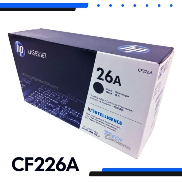 Tóner HP CF226A 26A Negro Original HP LaserJet Pro M402 / MFP M426