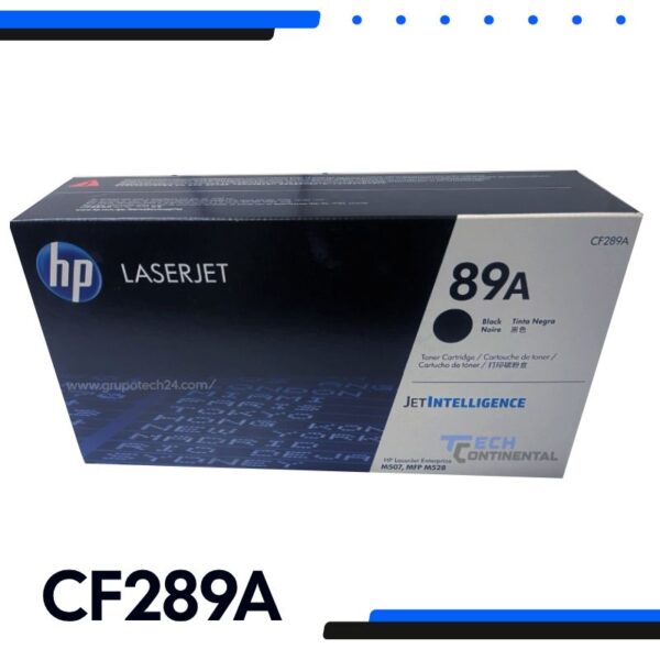 Tóner HP CF289A 89A Negro Original LaserJet Enterprise M507 / MFP M528