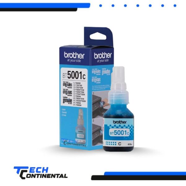Tinta Brother BT5001C Cyan Original para DCP-T300W / T500W / T700W