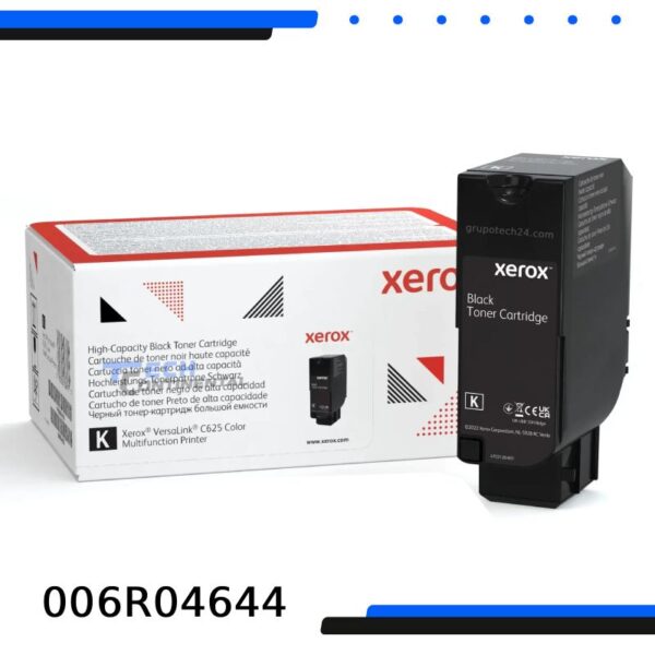 Cartucho de Tóner Xerox 006R04644 Negro Original de Alta Capacidad – 25,000 Páginas