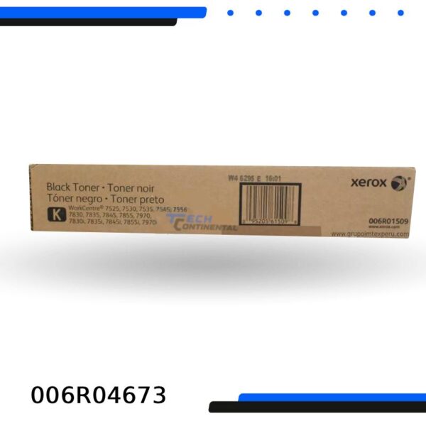 Toner Xerox 006R01509 Negro Workcentre 7530, 7535, 7545, 7855