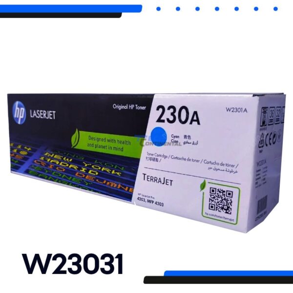 Toner Hp 230A W2301A Cyan Laserjet Pro 4203, Mfp 4303