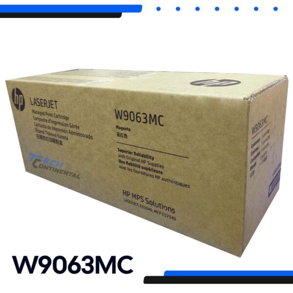 Toner Hp W9063MC Magenta Laserjet E55040, Mfp E57540, Flow Mfp E57540