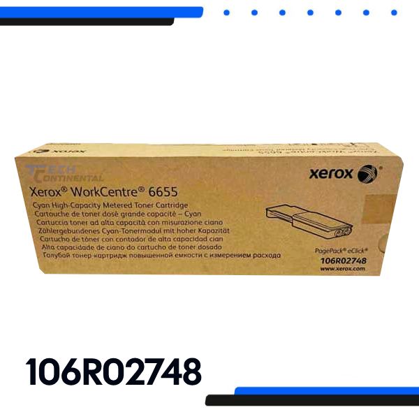 Toner Xerox 106R02748 Cyan Workcentre 6655