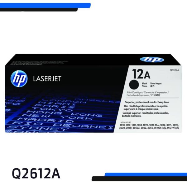 Tóner HP 12A Q2612A Negro Original | LaserJet 1010 / 1020 / 3015