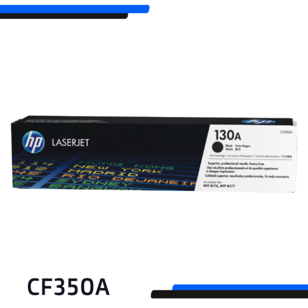 Tóner HP 130A CF350A Negro Original | LaserJet Pro M176 / M177