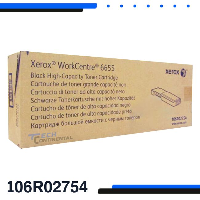 Tóner Xerox 106R02754 Yellow Original | WorkCentre 6655 | 7,500 Páginas
